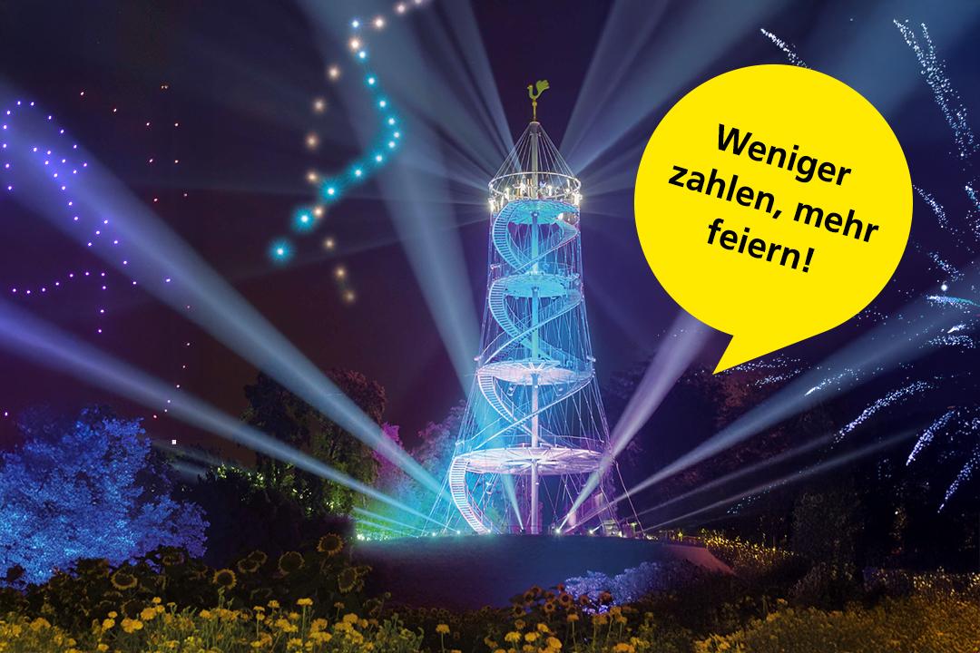 Jetzt wechseln und das Stadtwerke Stuttgart Lichterfestival kostenlos erleben
